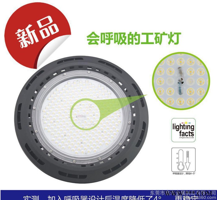 新品led工矿灯 UFO鳍片圆形飞碟150W工矿灯套件 直销图2