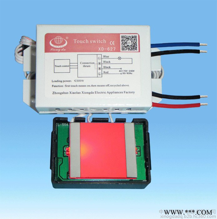 工厂直销卫浴镜灯触摸开关 灯具触摸器 用于节能灯/光管/LED开关灯XD-630图8