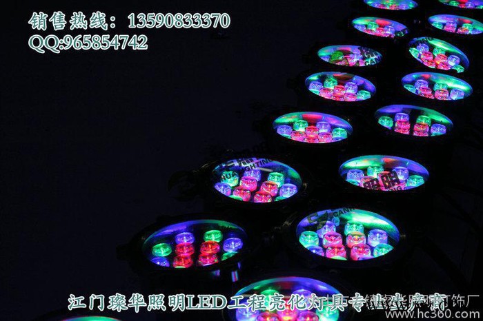 供应璨华照明SK-SDD12W梅花型七彩水底灯图3