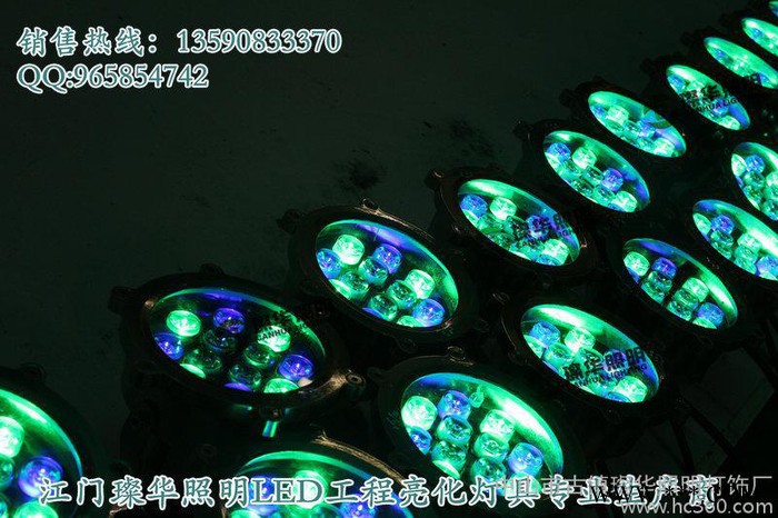 供应璨华照明SK-SDD12W梅花型七彩水底灯图2