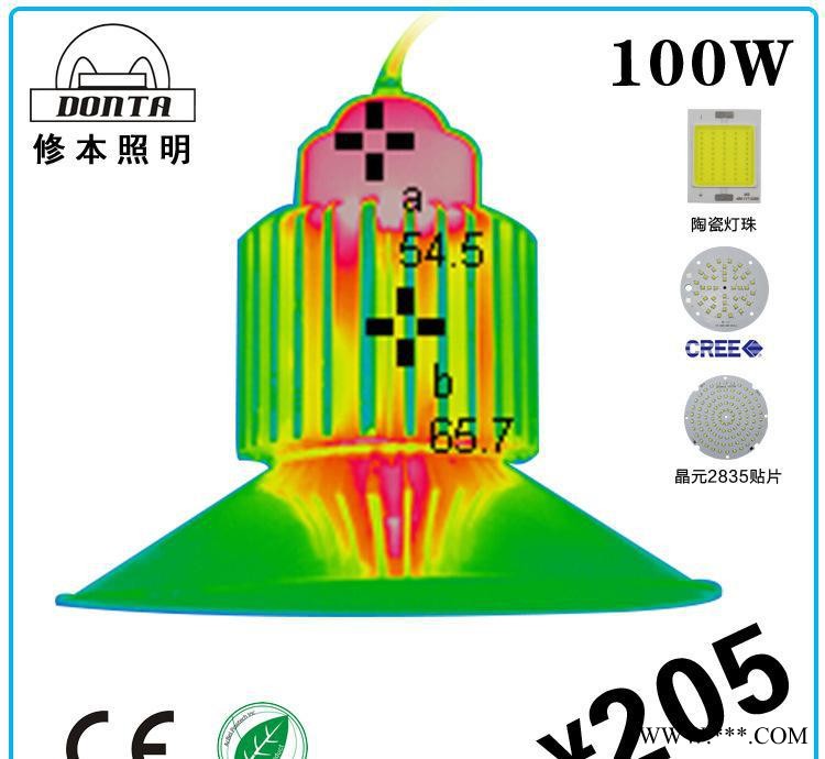 大功率 工矿灯100w led工矿灯 高棚灯 厂房灯 led图1