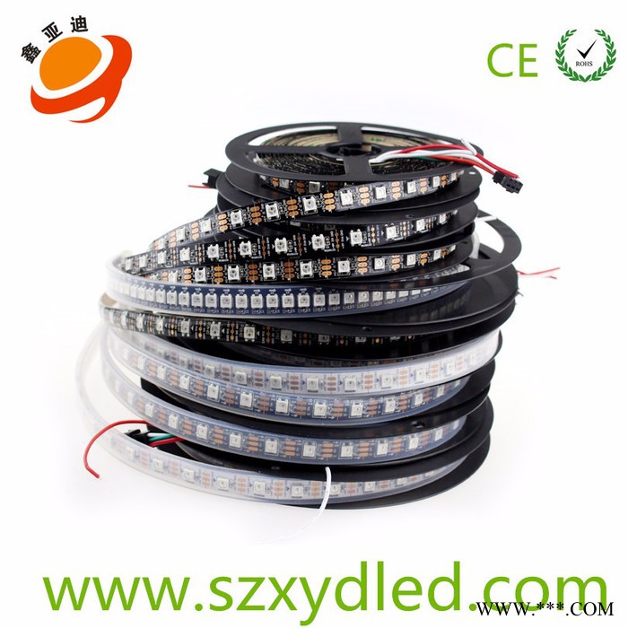SK6812/WS2812B 全彩灯条RGB内置IC灯珠可编程5V幻彩跑马灯带5050