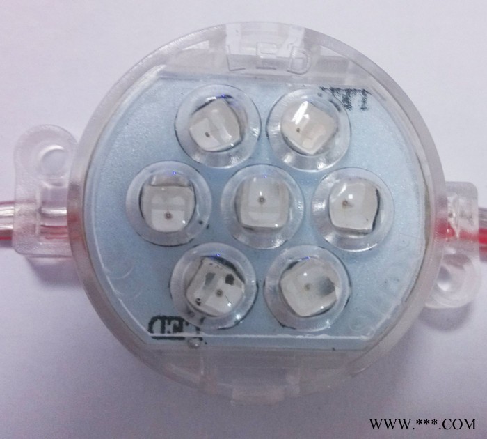 LED点光源3公分7灯单色点光源防水灯户外跑马灯装饰灯穿孔灯