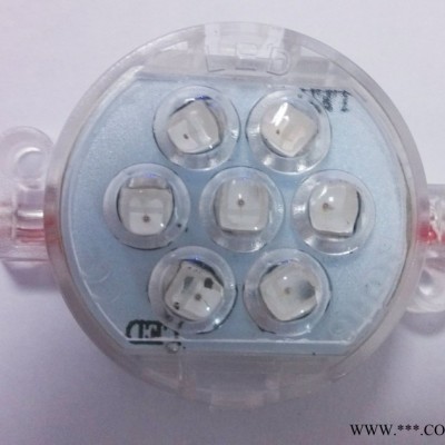 LED点光源3公分7灯单色点光源防水灯户外跑马灯装饰灯穿孔灯