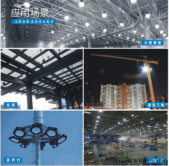 LED厂房灯工厂吊灯车间照明仓库灯大功率天棚灯高亮节能灯工矿灯图2