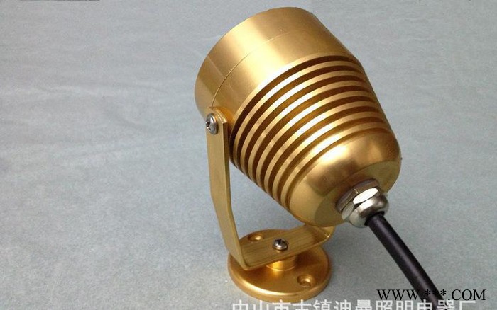 3W水下灯 LED水底灯 土豪金小射灯  大气 防水卓越图1