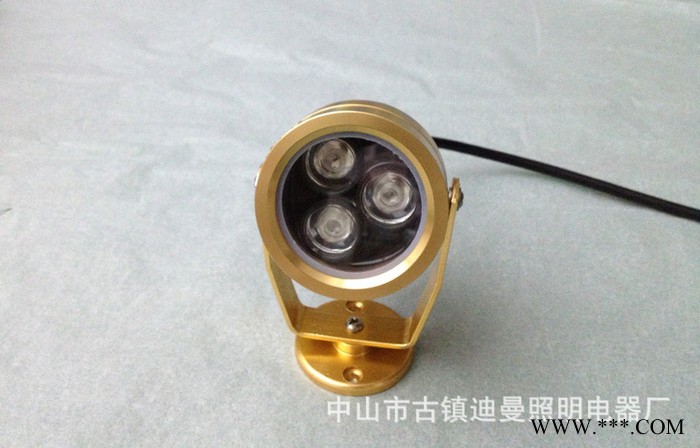 3W水下灯 LED水底灯 土豪金小射灯  大气 防水卓越图2