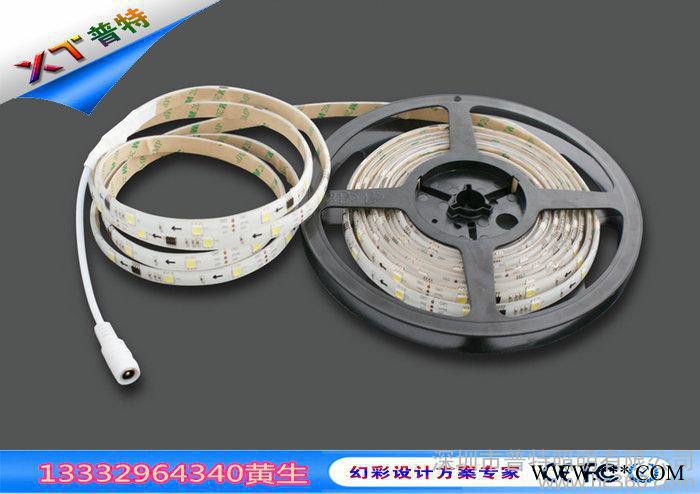 普特-幻彩单白光跑动不防水软灯条XT2812   5050单片机单白流水跑马灯带  深圳单白跑马灯条生产厂家直接接电
