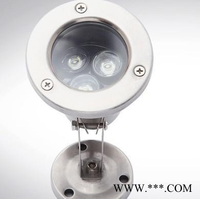 LED水底灯 3W 景观灯 水下灯 鱼池鱼缸喷泉投光灯图1