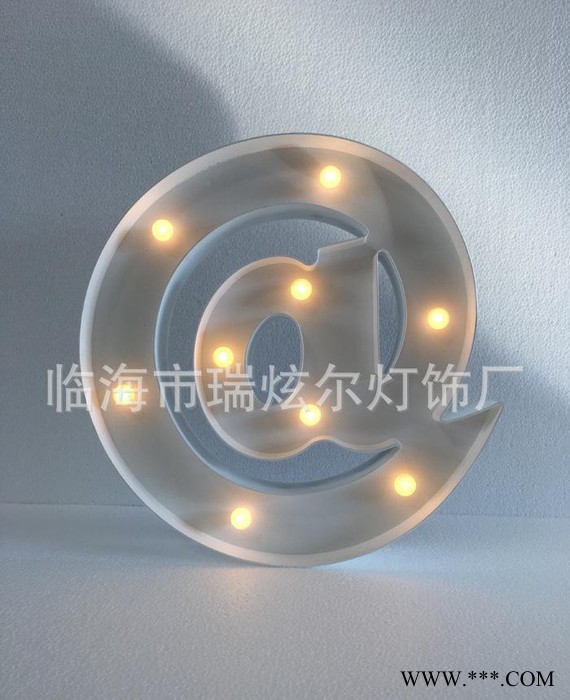 婚礼装饰铁艺LED字母灯 欧美复古跑马灯字母灯小夜灯新奇特墙壁灯图2