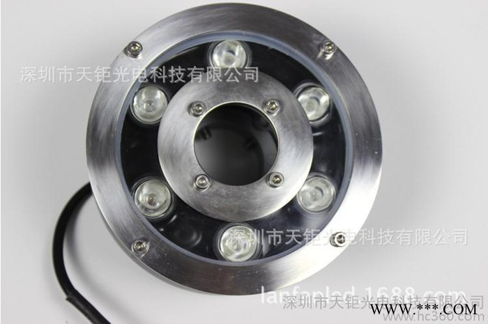 供应RGB6W喷泉灯七彩LED埋地灯全彩水底灯图1