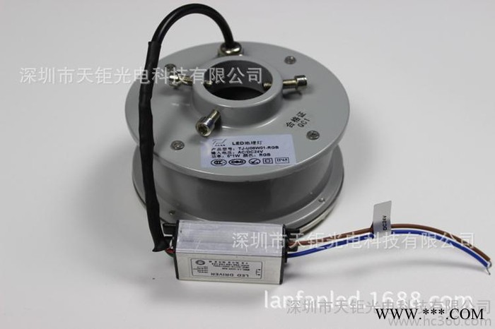 供应RGB6W喷泉灯七彩LED埋地灯全彩水底灯图2