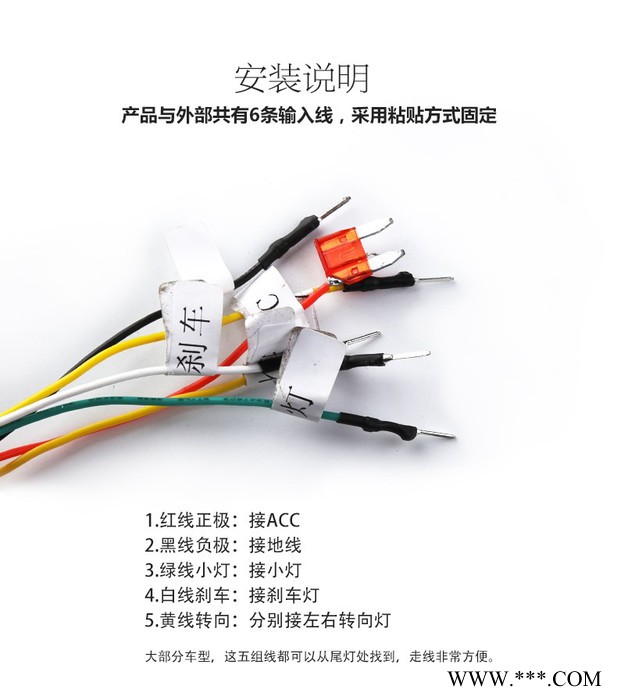 suvmch 汽车尾箱跑马灯 转向 刹车 应急灯与原车同步图3