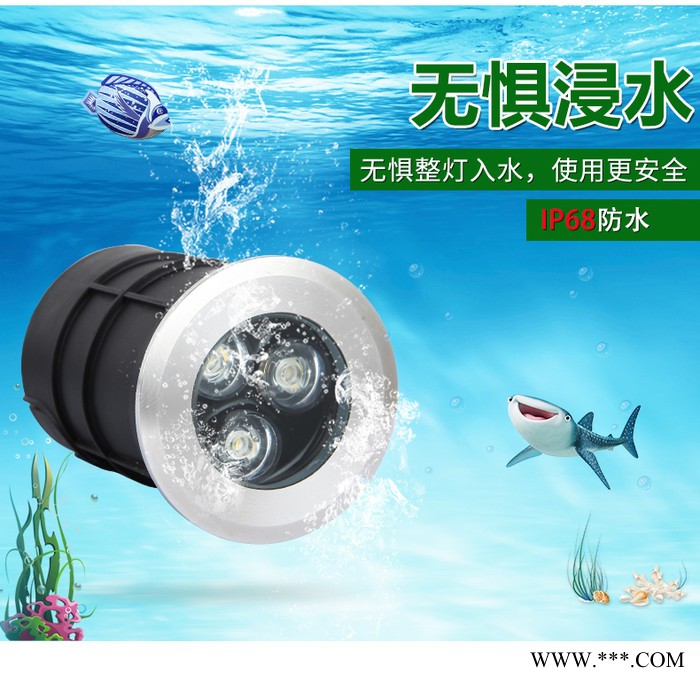 喜蔓CEONARCM6014嵌入式地埋灯led水底灯埋地水下射灯七彩水池景观喷泉灯户外图5