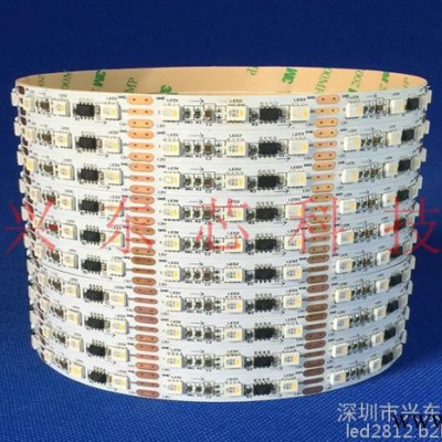 LEDRGBW4合一幻彩灯条，TM1814IC控制，数字编程追逐流水跑马灯条