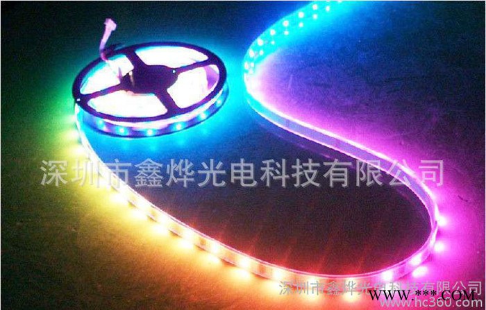 12V LED5050全彩软灯带 30珠 RGB七彩跑马灯 6803幻彩带IC 流水图3