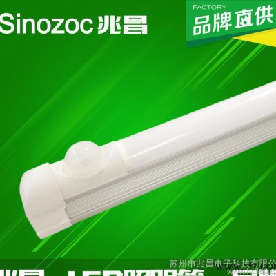 兆昌 LED雷达感应T8单管日光灯 LED智能日光灯 底下车