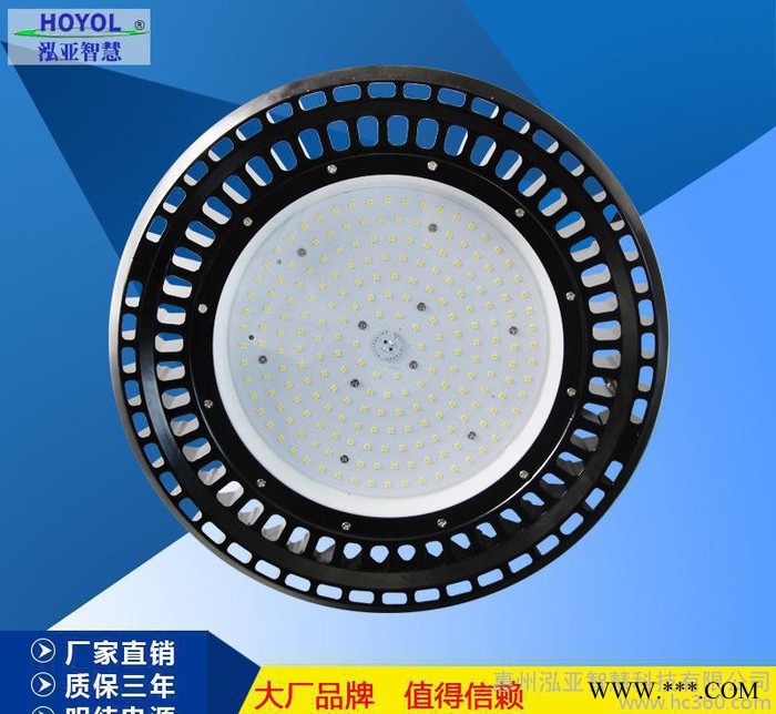 新款高配UFO圆形工矿灯200W超薄天棚灯led飞碟灯图2