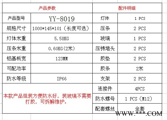 【直销】广东厂家批发HY-XW-8019大功率LED洗墙灯外壳 小区LED投光灯外壳图3