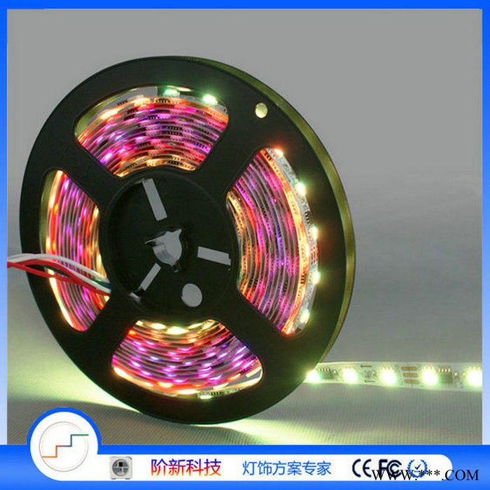 LED-XT-WS2811,一米16段48灯幻彩跑马灯条,WS2812B幻彩软灯条图2