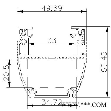 【本店**】专业防水洗墙灯外壳  HY－XW－8010-36W LED洗墙灯外壳 6063铝外壳套件图1