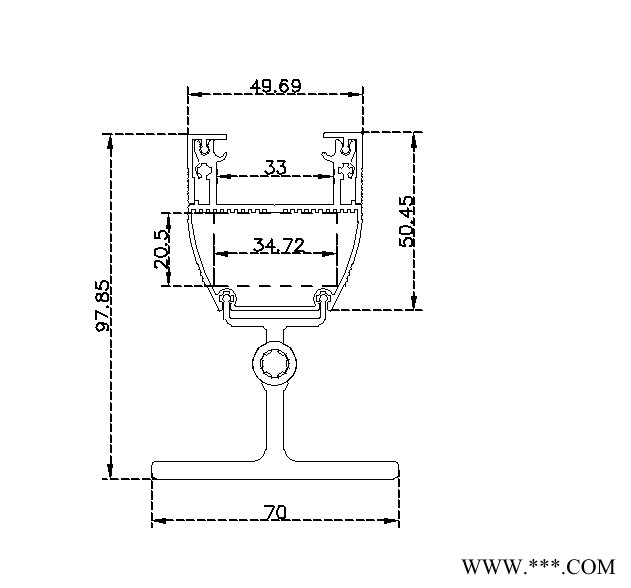 【本店**】专业防水洗墙灯外壳  HY－XW－8010-36W LED洗墙灯外壳 6063铝外壳套件图2