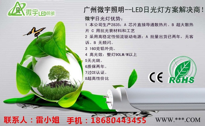 供应微宇照明 T8椭圆LED日光灯图2