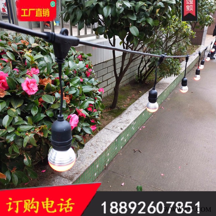欧规 美规 日本跑马灯线，E27E26灯串线，延长线灯头插头电源线图2