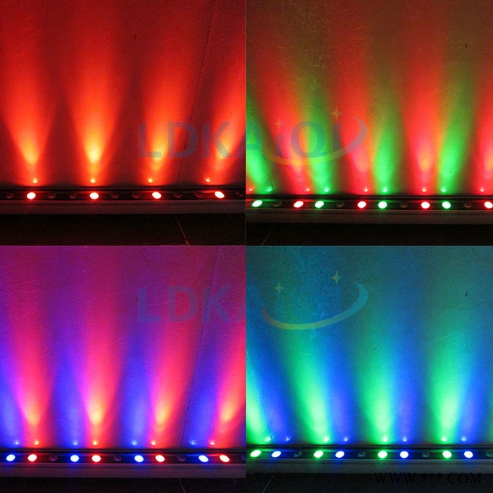 凯奇隆迪LD-2128-18 18X3W RGB / RGB 3合1 LED IP65洗墙灯 高品质洗墙灯系列酒店亮化工图2