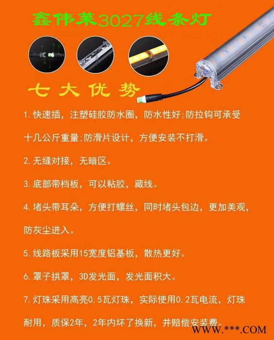 聚亮照明18W-36W单色洗墙灯  外控洗墙灯图6