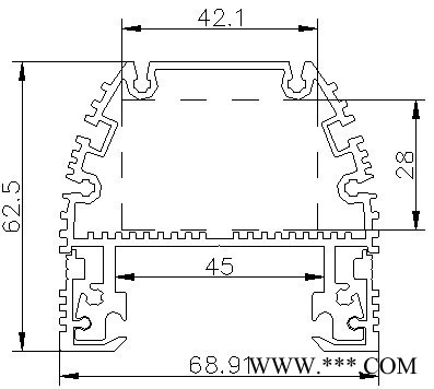 佛山厂家直供LED洗墙灯外壳套件HY-XW-8001图3