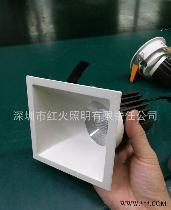 oem工厂直销飞利浦led斜口射灯店铺博物馆商业照明cob方形洗墙灯图3