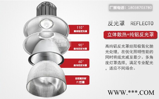 山东聚光散光LED工矿灯80瓦100瓦,150瓦200瓦LED厂房灯工厂车间照明仓库天棚灯乐兰仕照明图2