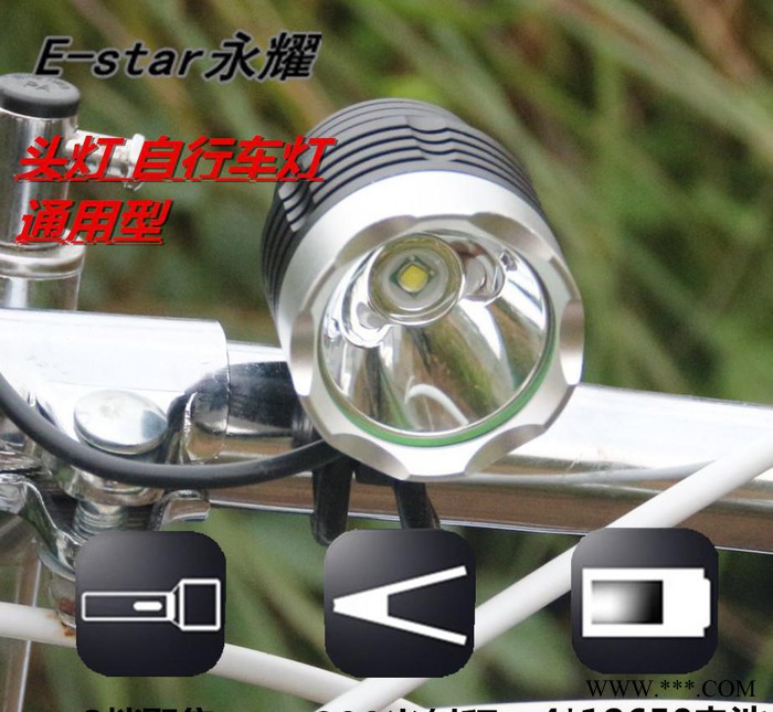 直销Y-M11铝合金T6强光10W头灯LED探照矿灯 充电头图2