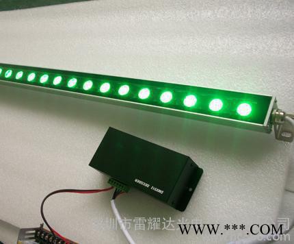 直销LED超薄洗墙灯，24*3W线条灯，72W高亮，RGB洗图2