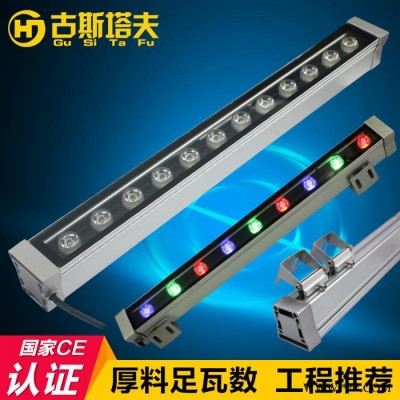 古斯塔夫HJ-XQD35-018W洗墙灯大功率18WLED洗墙灯 led户外防水条形线条灯 室外投射轮廓灯