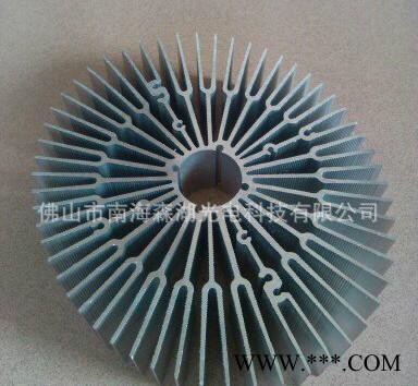 椭圆形 LED工矿灯散热器 大功率散热器型材 太阳花散热器图2