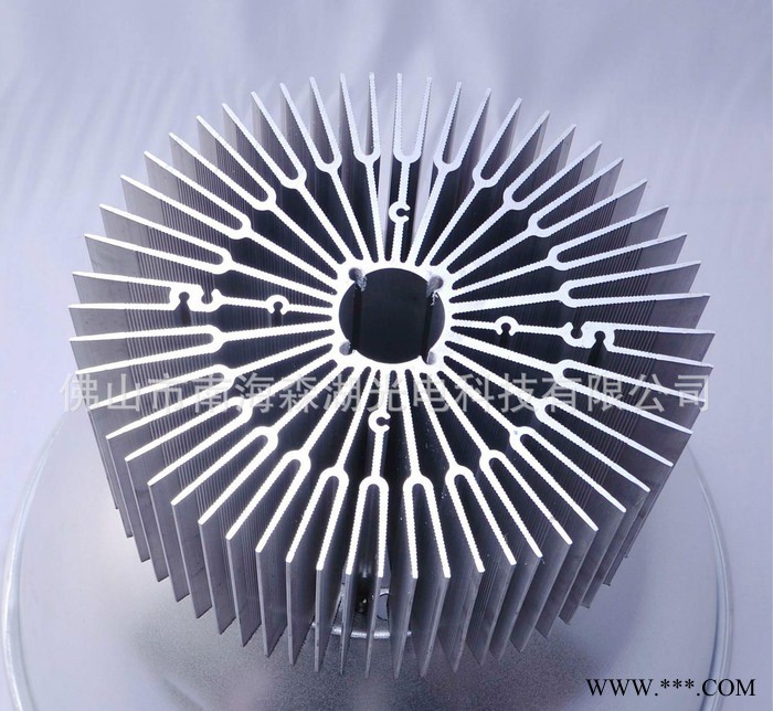 椭圆形 LED工矿灯散热器 大功率散热器型材 太阳花散热器图1