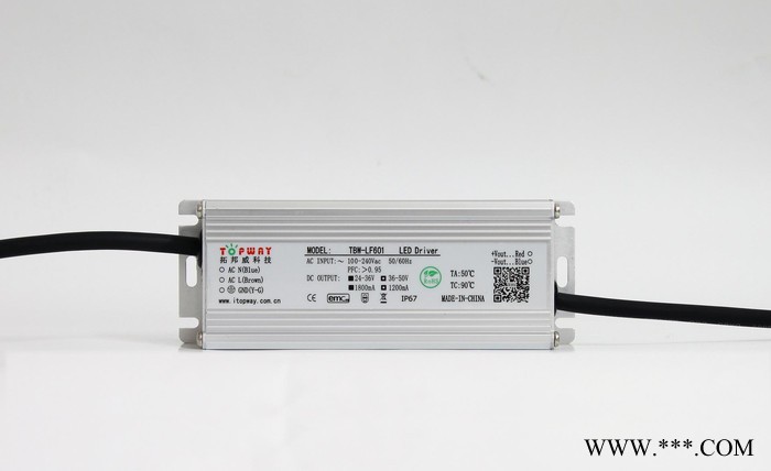 深圳直销 60WLED工矿灯电源 高功率因数 PFC 超薄L图3