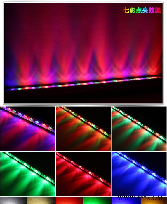 直销108W144W户外防水LED大功率洗墙灯DMX512外图2