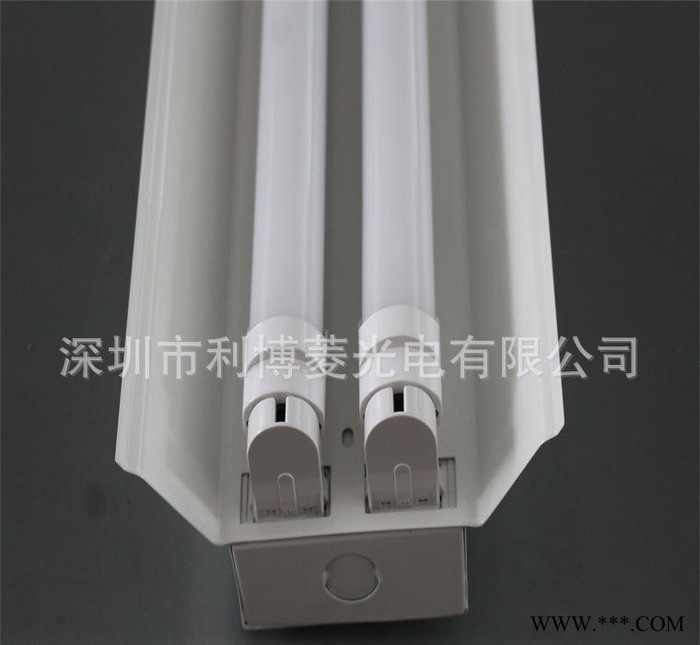 T8支架 双管带罩 1.5米日光灯支架 超市/工厂车间专用图3