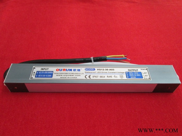 欧瑞恒压防水电源洗墙灯电源12V 30W 12V30W恒压防水电源图5