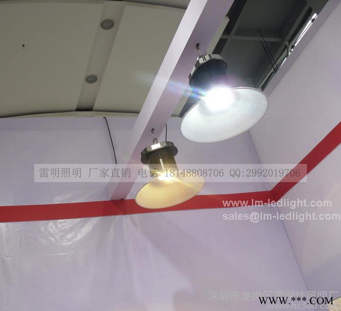 雷明LED工矿灯黑色散热器120度正白光暖白光100W120图1