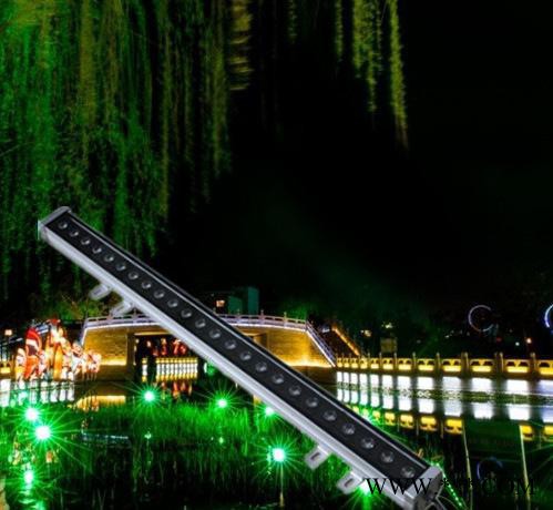 直销18W24W36W户外防水LED洗墙灯DMX512七彩R