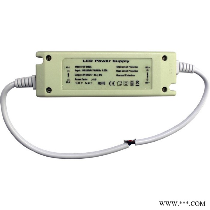 科锐泰**** 高PF CE认证 LED工矿灯驱动电源 60W 50W LED平板灯电源图3