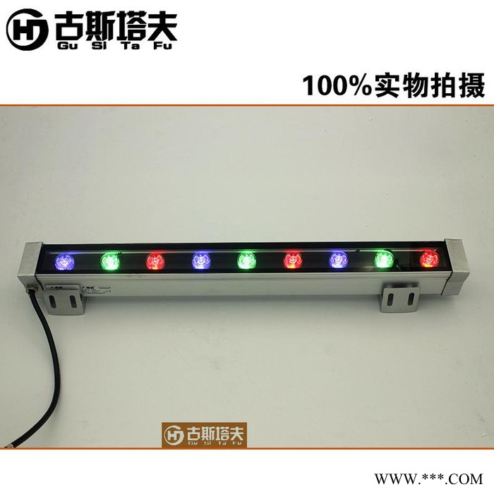 古斯塔夫HJ-XQD35-015W洗墙灯**15Wled洗墙灯线条灯七彩桥梁轮廓户外防水防雨酒店墙体灯图2