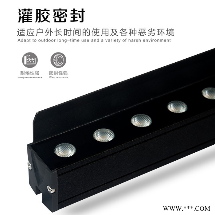 LED洗墙灯户外防水室内线条灯射灯楼体亮化外墙婚庆背景灯别墅图2