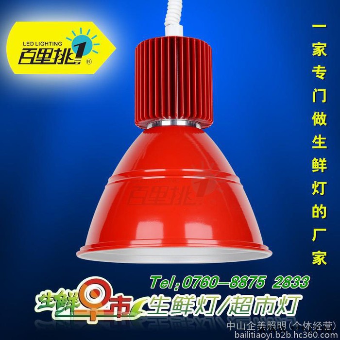 百里挑一LED超市生鲜灯 20W 猪肉灯 工矿灯图1
