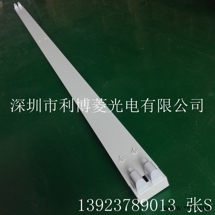 广东厂家生产批发单双管带罩led经济型支架防尘工程专用日光灯图1