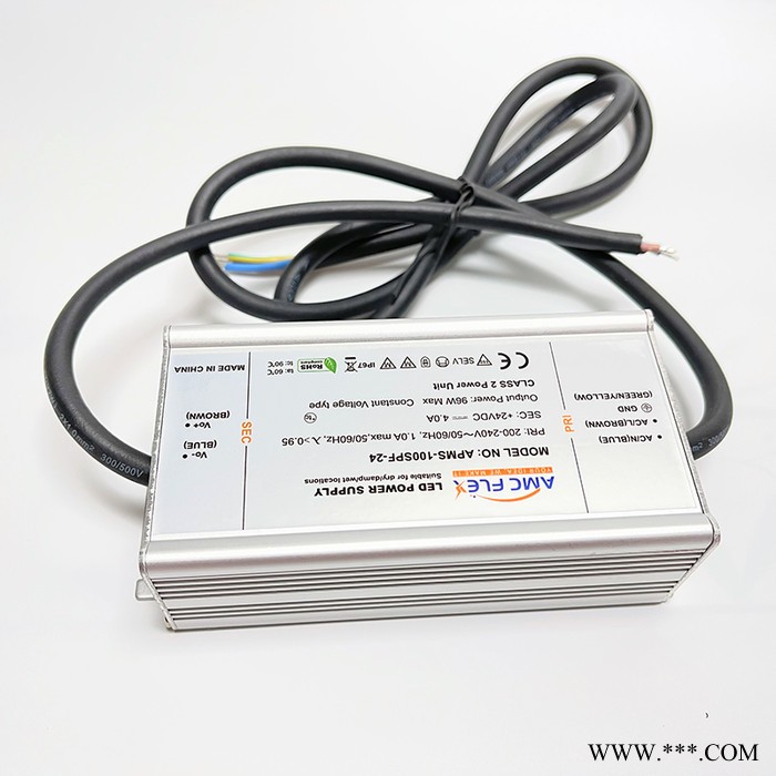 AMCFLEX 100W 24V 投光灯洗墙灯恒压驱动电源 IP67户外防水电源 PFC 5年质保 100W驱动电源图4